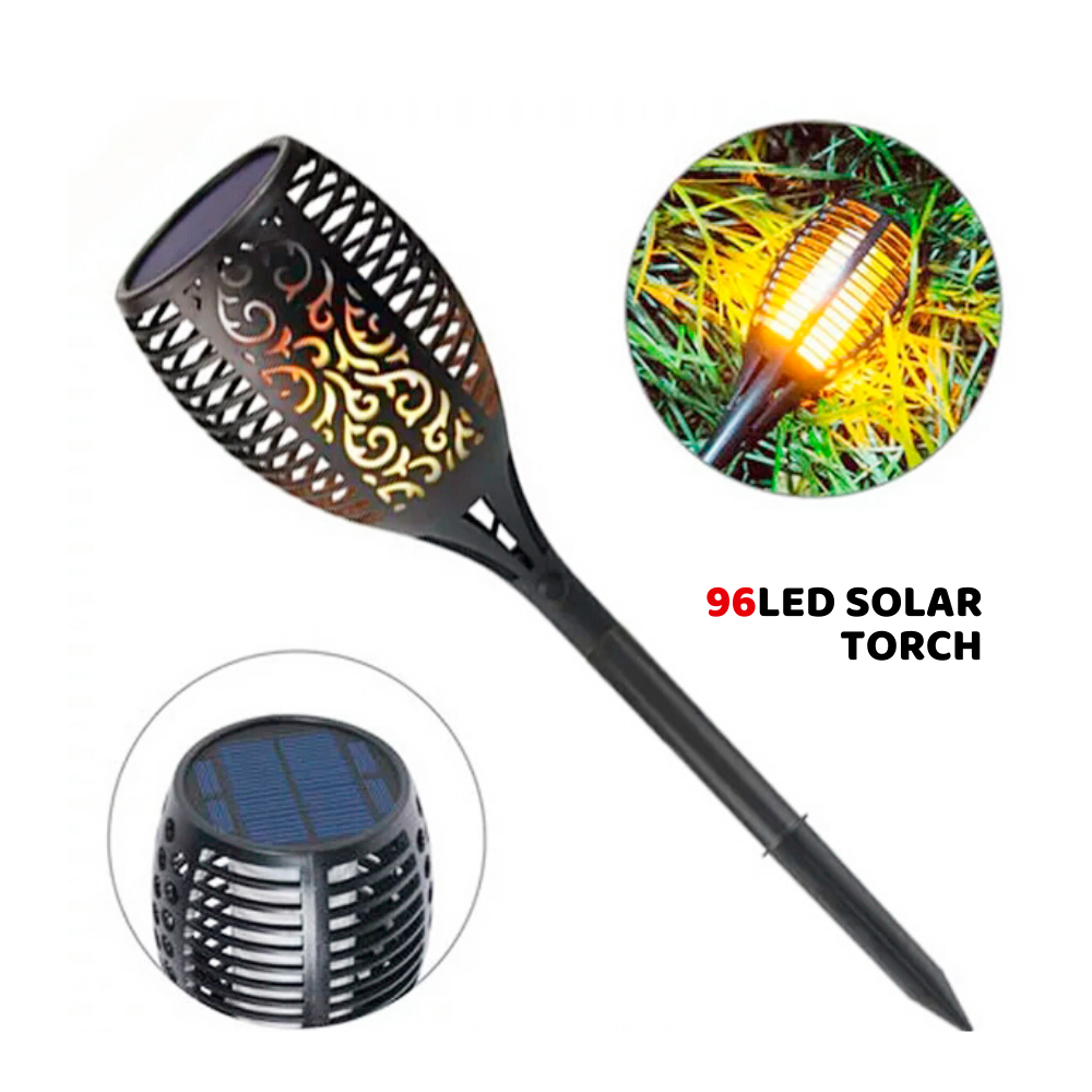 96 led solar torch