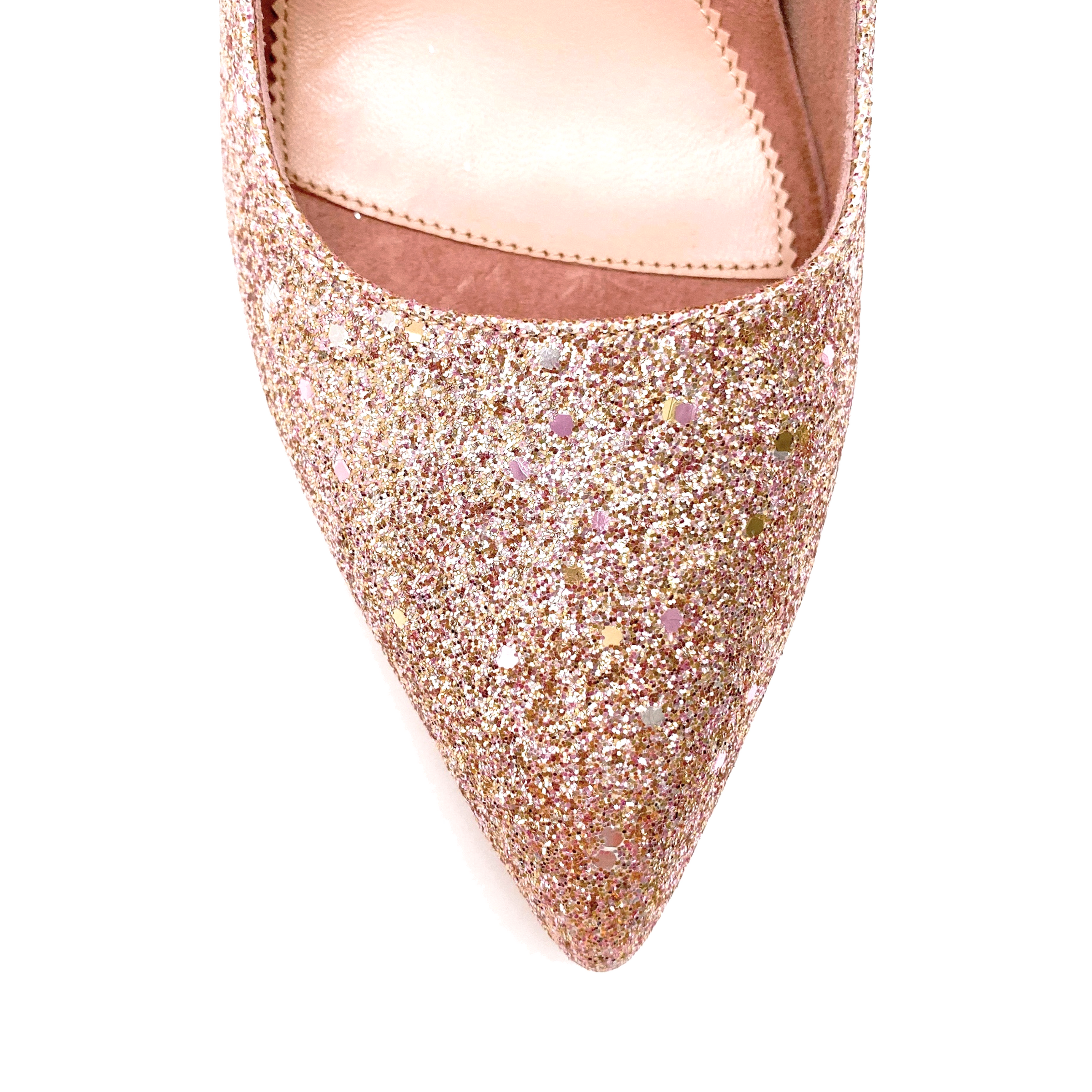 rose gold comfortable heels