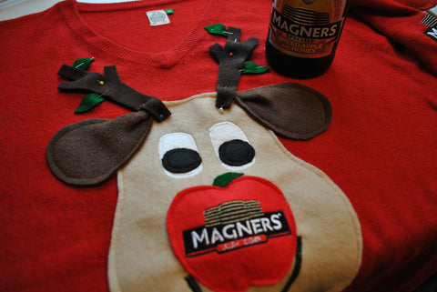 magners christmas jumpers by woolly babs