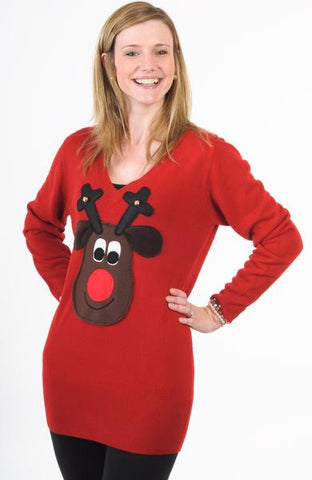 Rudolph Christmas Jumper Dress