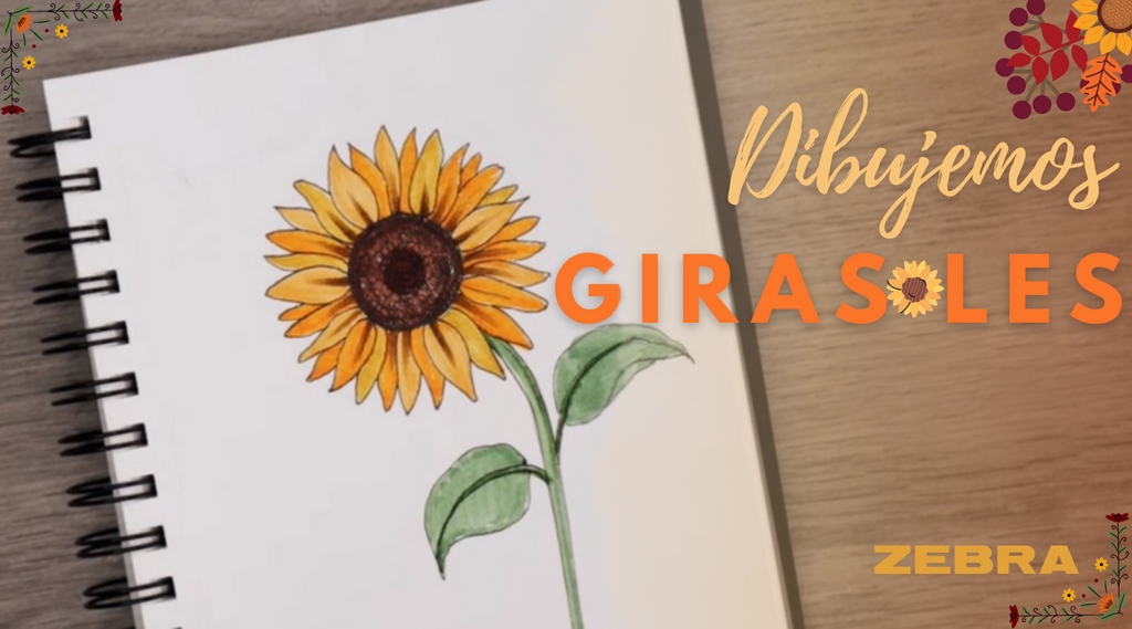 Aprende a dibujar girasoles con portaminas para sketching y marcadore –  Zebra México