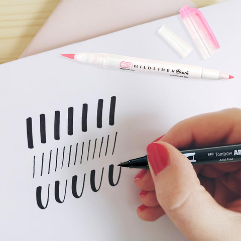 Guía definitiva para aprender brush lettering con marcadores punta