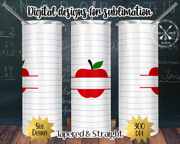 Download 20 Oz Skinny Tumbler Design Teacher Homeschool Bundle Donkey Creek Designs