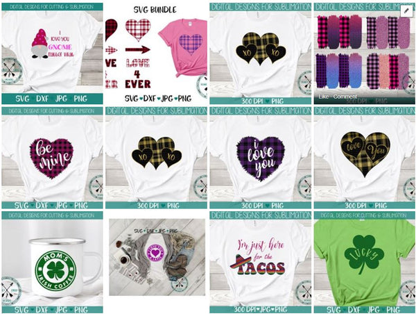 Download January Design Package Svg Sublimation Bundle Donkey Creek Designs