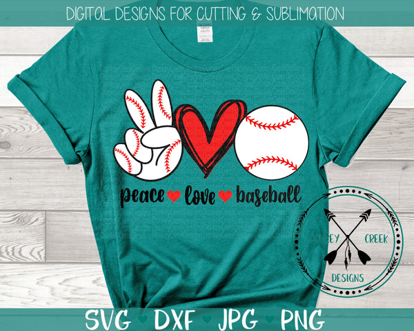 Download Peace Love Baseball Svg Donkey Creek Designs