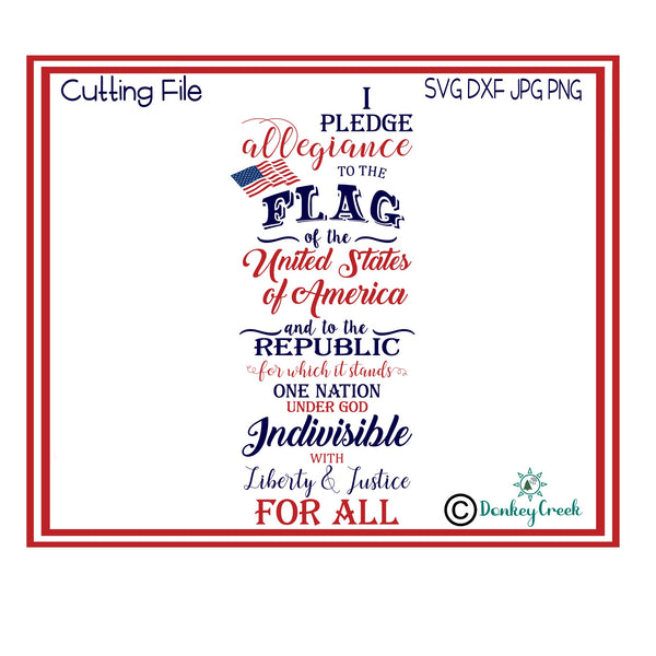 Free Free American Flag Pledge Of Allegiance Svg 498 SVG PNG EPS DXF File