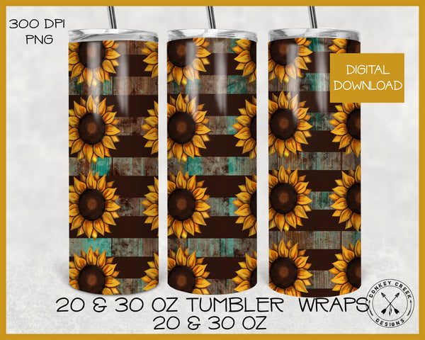 SunflowerTumbler Wraps