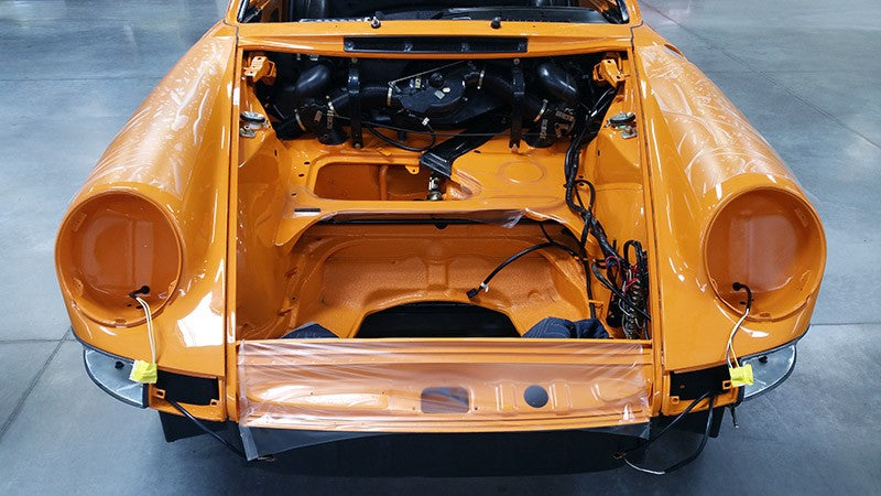 1970 911E Restoration Signal Orange front panels
