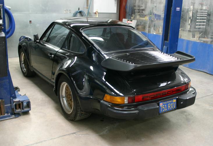 1976 911 Turbo Carrera to 993 3.6L DME Conversion Restoration Upgrade start before restoration rear view
