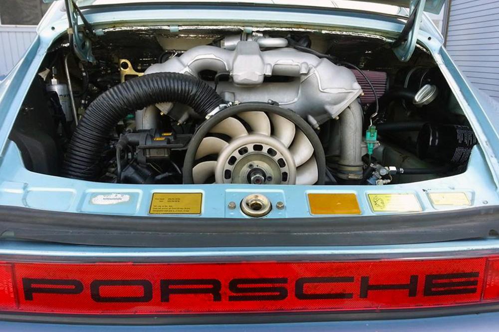Light Blue Metallic 1981 911 SC 993 3.6L DME Varioram Upgrade Conversion Engine Face