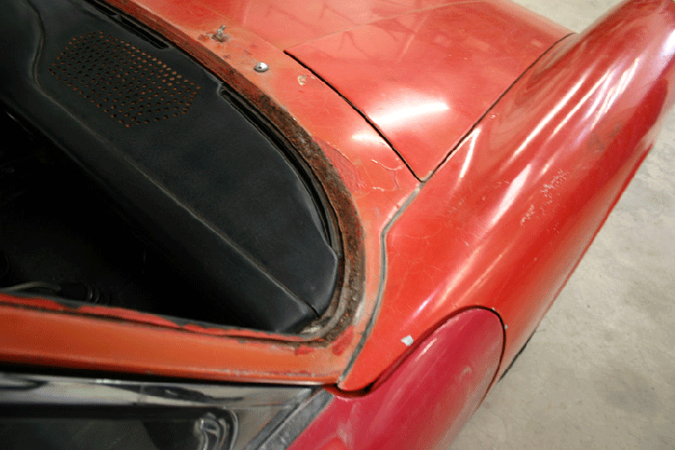 Polo Red 1966 912 3 Gauge Restoration 2016 PCA Werks Reunion Winner cowl rust