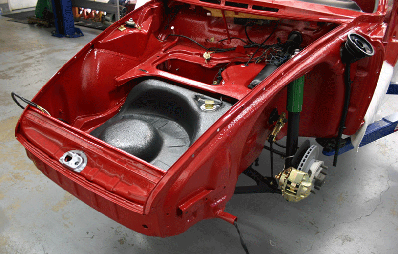 Polo Red 1966 912 3 Gauge Restoration 2016 PCA Werks Reunion Winner nose assembly driver side