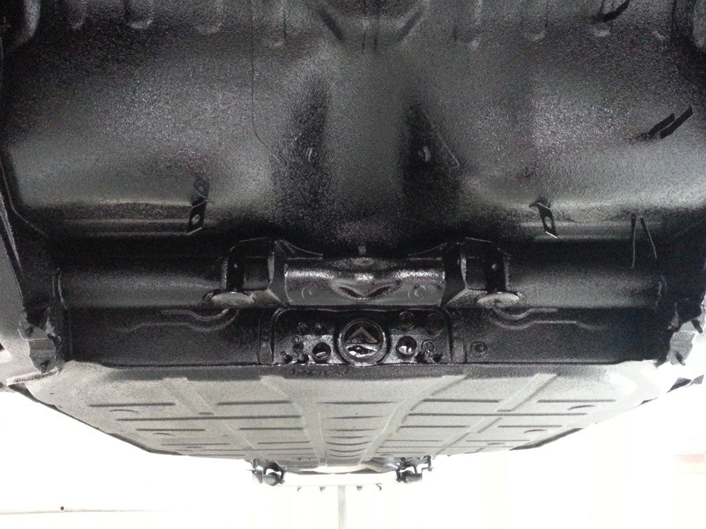 1969 911E 2.0L MFI Restoration under chassis urethane coating