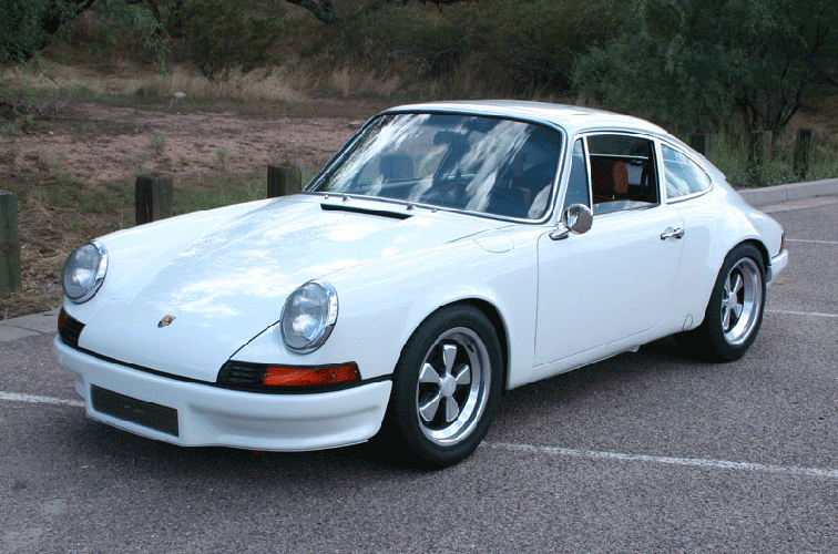 1973 911 RS Pro Touring Restoration 993 3.6L DME G50 SBH Conversion front quarter panel shot 1st drive