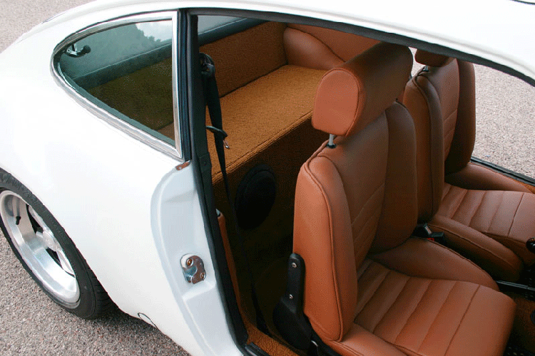 1973 911 RS Pro Touring Restoration 993 3.6L DME G50 SBH Conversion interior passenger rear 1st drive