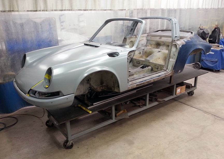 1972 911E Targa 2.4L MFI 915 Restoration body metal fit