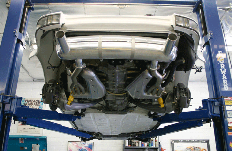 1973 911T To RSR Build With 993 3.6L Varioram DME G50 Restoration Conversions Lower Engine Bay View
