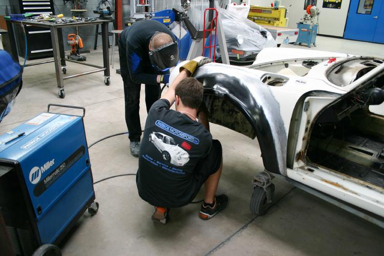 1973 911T To RSR Build With 993 3.6L Varioram DME G50 Restoration Conversions Left front fender preparation test fitment