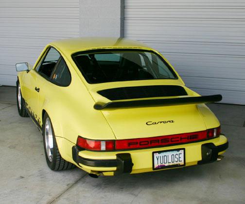 Light Yellow 1974 911 Carrera to 3.2L DME 915 Restoration and Conversion rear YUDLOSE