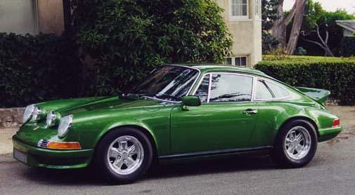 1973 911 RS Restoration In Metallic Green Side View 