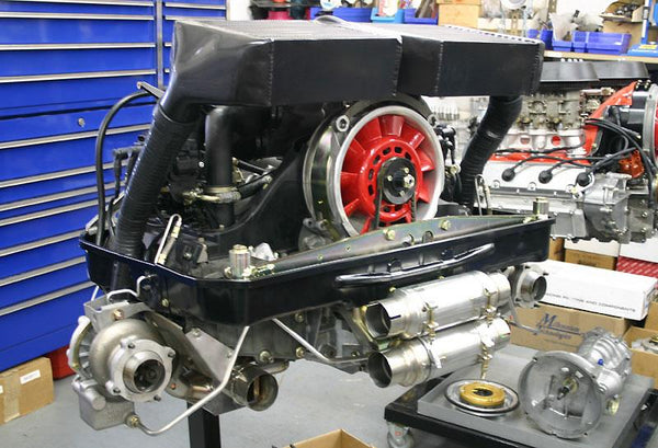 1973 911 RSR 3.8L Twin Turbo MOTEC EFI Upgrade G50 6 Speed Upgrade Conversion exhaust set-up