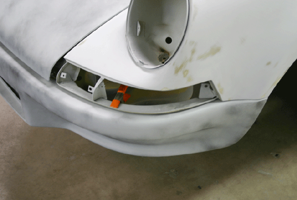 1973 911 RSR 3.8L Twin Turbo MOTEC EFI Upgrade G50 6 Speed Upgrade Conversion left turn signal housing detail