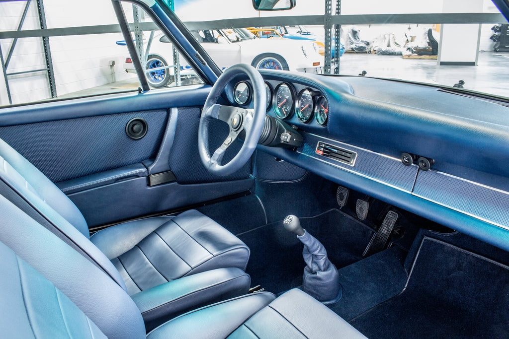 Grand Prix White 1978 911 SC 3.0L To 911 ST Backdate Restoration Conversion Passenger's side interior upholstery view