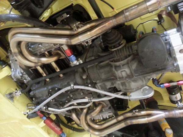 914/6 GT 2.0L Twin Plug 901 Vintage Race Car Build engine trans bottom