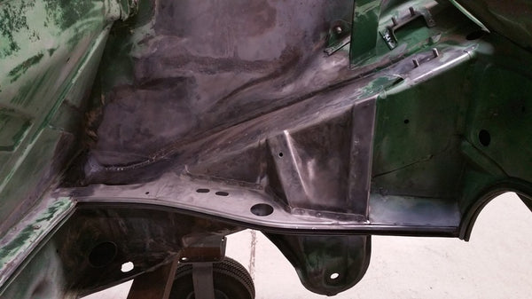British Racing Green 914 to 914/6 2.7L Road Rally Trim Restoration Conversion engine bay rust repair