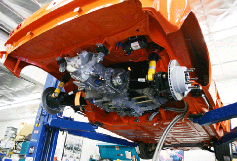 Jagermeister Tribute #707 914/6 GT 2.5L Vintage Race Car Build engine transmission fitted