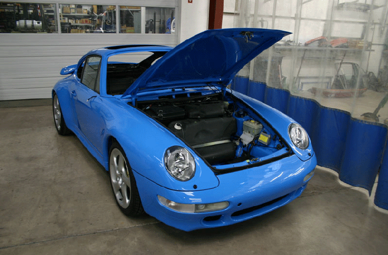 Mexico Blue 1996 993 Turbo G64 4WD To 2WD GT2 Upgrade Conversion Restoration Assembly