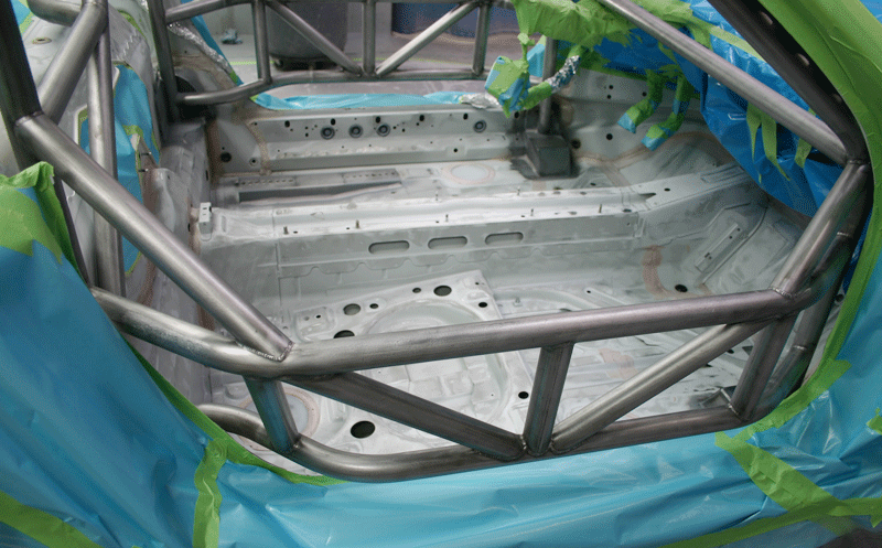 #63 "Brumos Cup Car" 986 BSR Race Car Conversion interior prep for paint