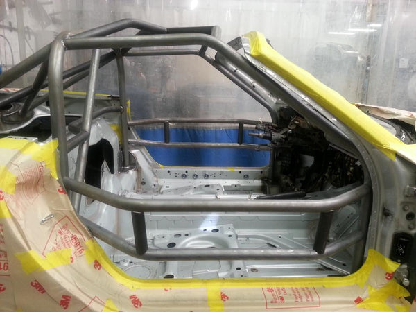 #777 Blue 986 BSR Race Car Conversion cage side view