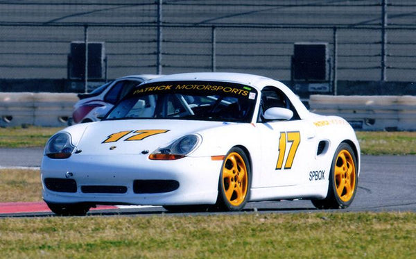 #17 White / Yellow 986 Boxster Spec Race Car Conversion (986 BSR) At California Speedway