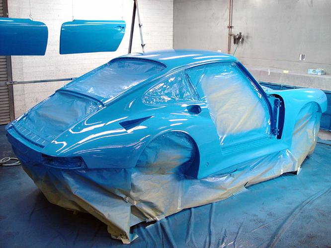Riviera Blue 911 RSR Race Car With 964 3.8L G50 5 Speed Race Car Upgrade Conversions Painted Shell