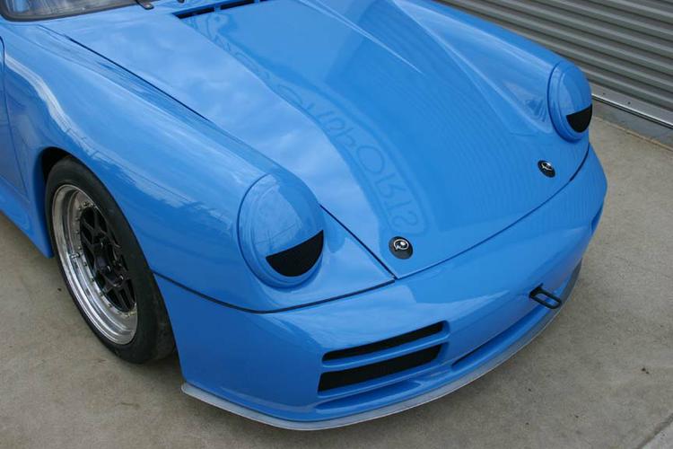 Riviera Blue 911 RSR Race Car With 964 3.8L G50 5 Speed Race Car Upgrade Conversions nose detail