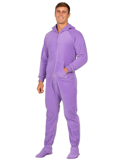 Royal Purple Hoodie One Piece - Adult Hooded Footed Pajamas | One Piece ...