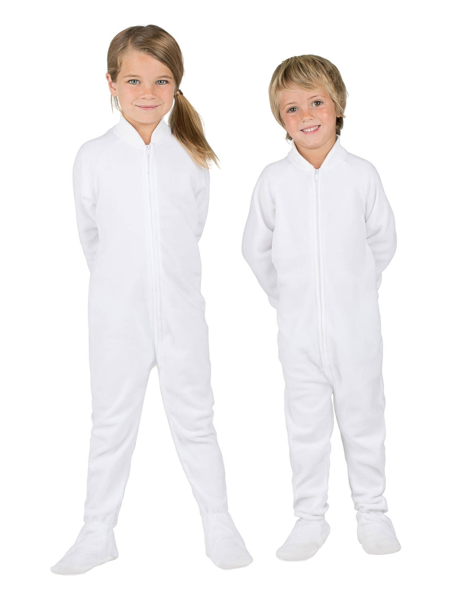 Footed Pajamas® - Arctic White Infant Fleece Footed Pjs - Footed ...