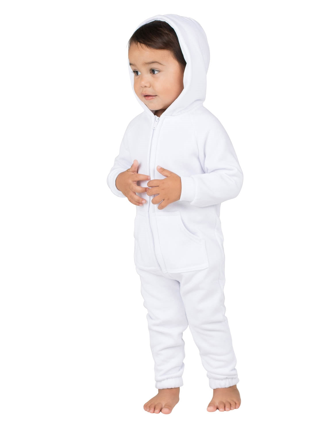 infant white hoodie