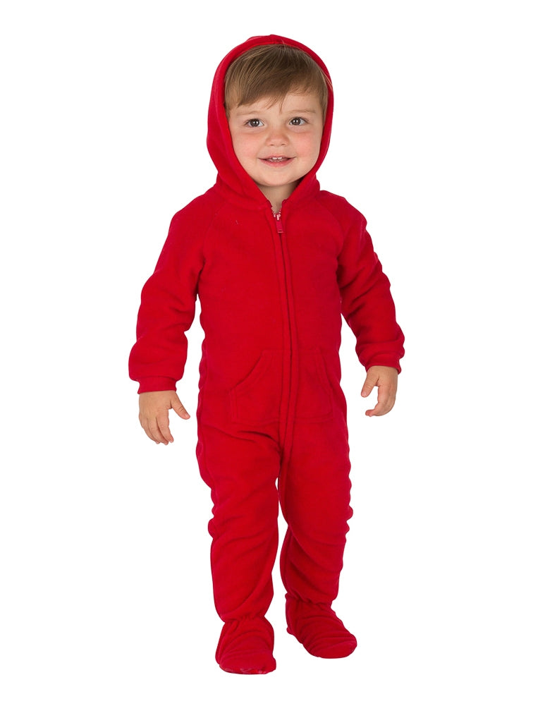 red onesie baby girl