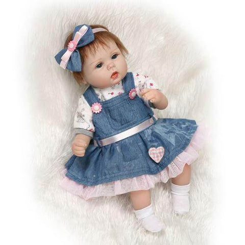 FJScomércio Bebê boneca reborn realista 48cm