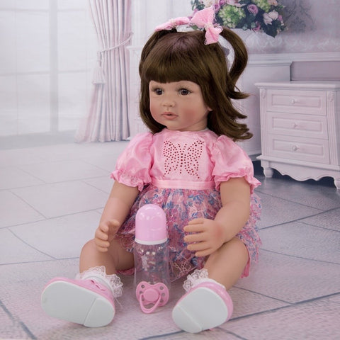 Reborn Boneca Realista,48cm Bonito Boneca Dormindo Reborn Menino/menina -  Macio Completa Silicone Corpo Macio Boneca Bebê Reborn Realistas Laváveis  Com Roupas Garrafa De Leite Teat Acessórios,Menina : :  Brinquedos e Jogos