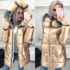 Big Fur Hooded Winter Jacket from Almas Collections