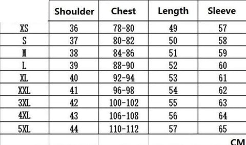Genuine Leather Slim Biker Chick Jackets size chart from Almas Collections