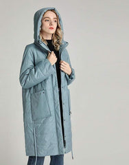 Long Parka Padded Hooded Jacket from Almas Collections