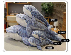 New Giant Plush Whale Toy in 4 sizes
