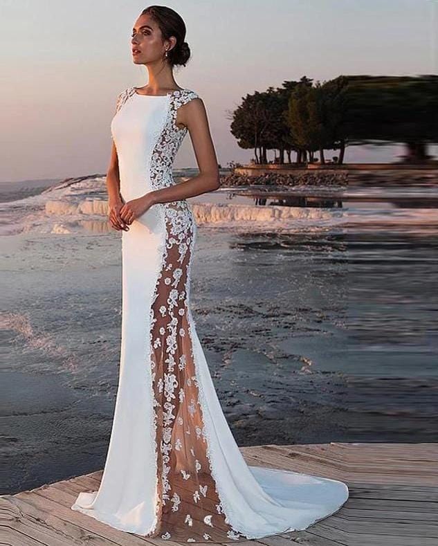 mermaid style wedding dress