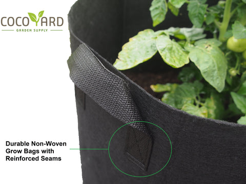 Grow Bags with Colorful Reinforced Fabric