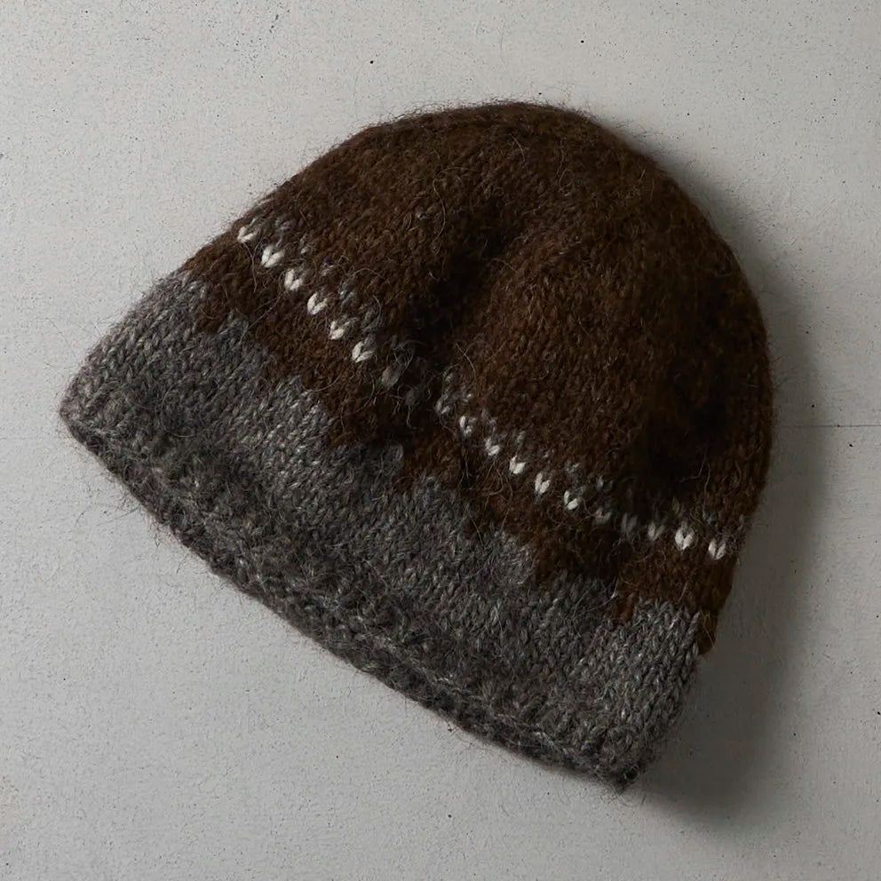 Vintage Two-Tone Wool Beanie