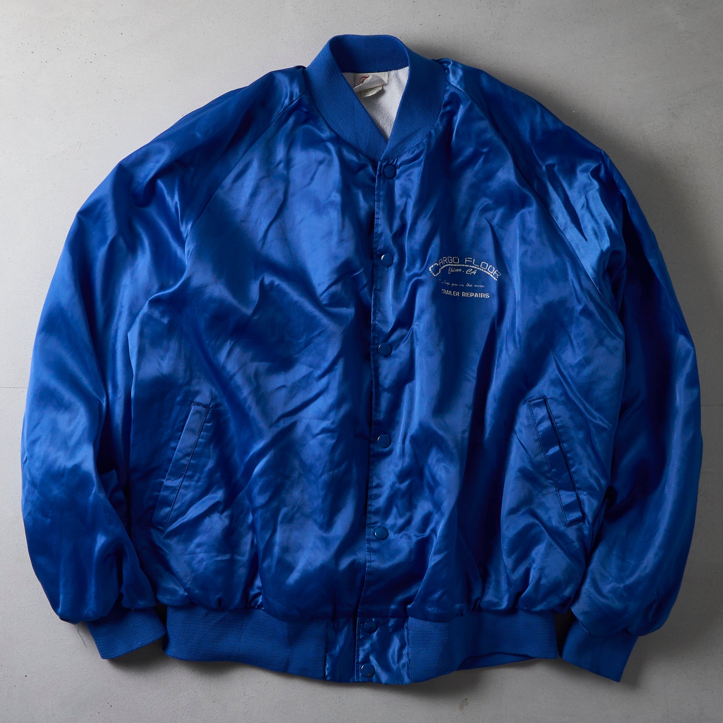 Vintage Satin Bomber Jacket